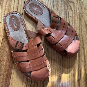 Seychelles Brown Leather fisherman sandles